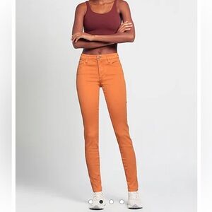 Armani Exchange Rust Orange Super Skinny Jeans